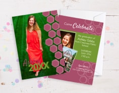 Geometric Flair Grad Cards