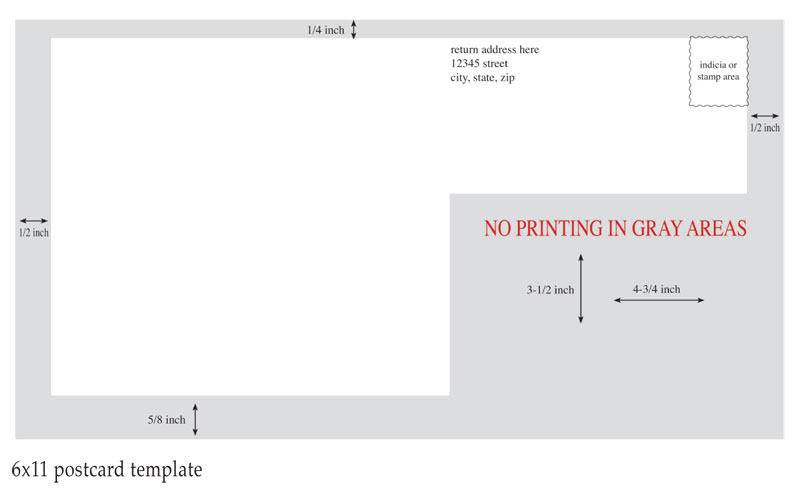 6 X 11 Postcard Template