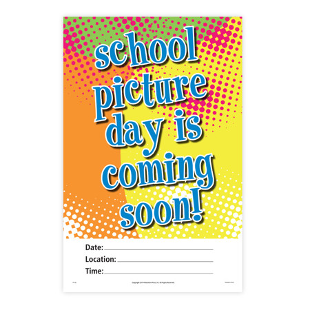 P1120  Neon School Picture Day Poster