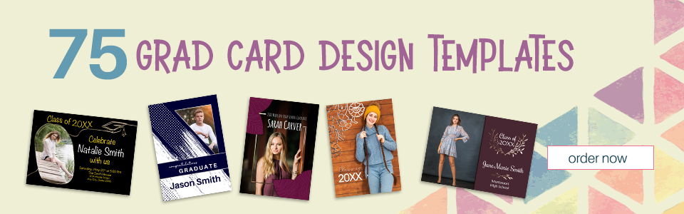 75 Grad Card Design Collections