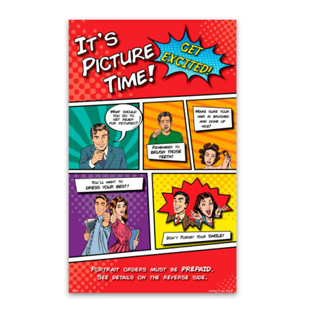 P1177  Comic Book Prepay Flyer-5" Pocket