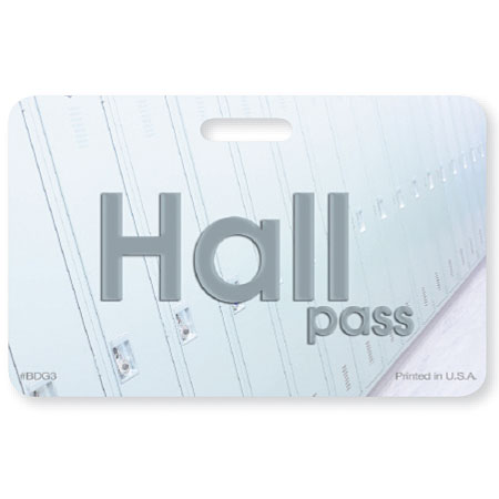 PBDG3  Hall Pass Badge